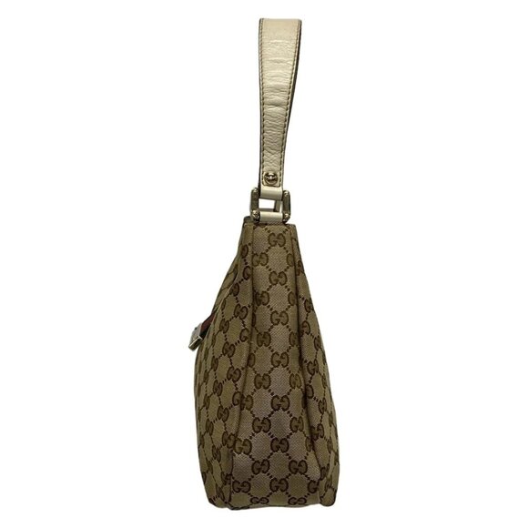 GUCCI GG Pattern, Shelly (Web) Beige White Multi Jacquard Leather 566-071825 - Picture 3 of 14